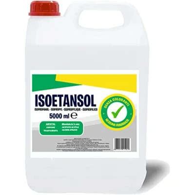 Immagine di 5 LITRI IPA ISOETANSOL 100AE, Isopropanolo, Alcool Isopropilico Miscelato Pulizia Stampanti 3D, Elettronica, Detergente per Vaschette ad Ultrasuoni, Multiuso