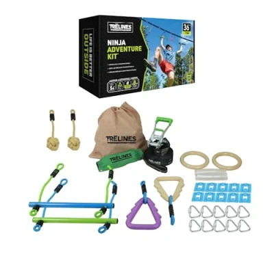 Immagine di Treline Set Avventura Ninja 10 Metri, Colore Verde, NA847117