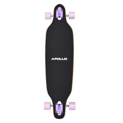 Immagine di Apollo Longboard Tamana Tavola Completa con Cuscinetti a Sfera High Speed ABEC, Drop Through Freeride Skating Cruiser Board
