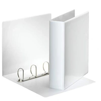 Immagine di ESSELTE ESSENTIALS panorama binder personalizzabile ad anelli 4 50 D f.to 22 x 30 cm Bianco 49705