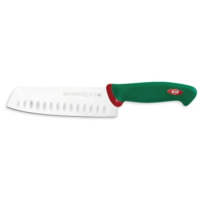 Immagine di Sanelli Premana Professional Coltello Giapponese Olivato, Acciaio, Verde/Rosso, 31.0x3.0x6.0 cm