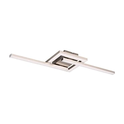 Immagine di Reality Leuchten Viale R67303107 Lampada da soffitto a LED, in metallo nichelato opaco, con LED 17 Watt, orientabile