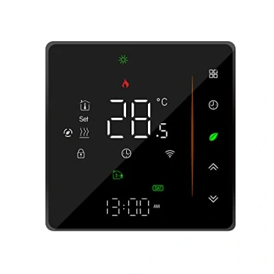 Immagine di Qiumi Smart WiFi Termostato Regolatore di Temperatura Life APP Telecomando per Riscaldamento Caldaia A Gas Acqua Compatibile con Alexa Google Home, 5A 95 240VAC