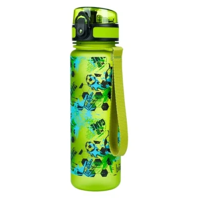 Immagine di Baagl Borraccia per bambini, a prova di perdite, 500 ml, la scuola e lo sport, ragazzi ragazze, in Tritan (partita calcio)