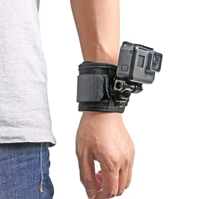 Immagine di SUREWO Supporto per cinturino da polso compatibile con GoPro Hero 13/12/11/10/9/8/7//6/5 Black, DJI Osmo Action 5 Pro/4/3/2, Insta 360 ONE R, AKASO/Camppark e altro