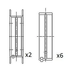 Immagine di FAI AutoParts BM1016 STD Cuscinetto albero a gomito OPEL: Corsa D Hatchback, E Hatchback