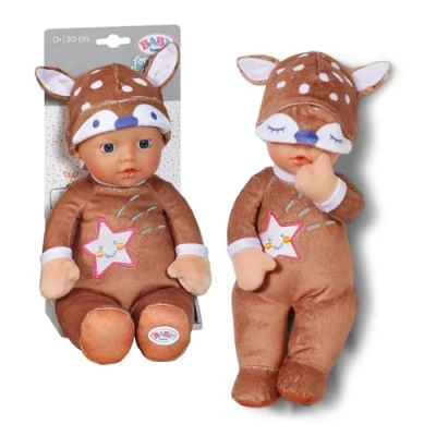 Immagine di BABY born Sleepy Deer, morbida bambola di 30 cm in tessuto a forma cervo con cappello e sonaglio integrato, 836552 Zapf Creation