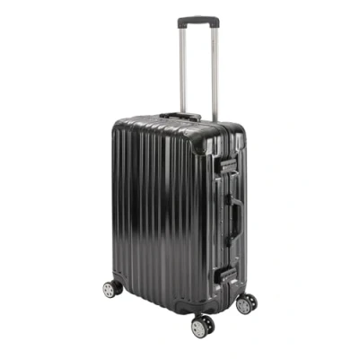 Immagine di Travelhouse London, valigetta rigida in alluminio, con telaio diverse misure e colori, T1169, gold, Mittelgroßer Koffer, Valigia