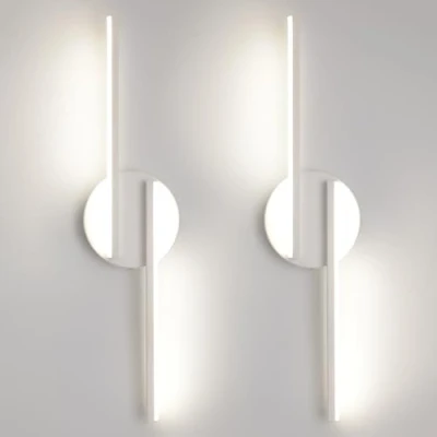 Immagine di FUPE Applique da parete interno 2Pezzi,12W lampada per interni,moderna, luce bianca neutra, interni, soggiorno, camera letto, corridoio