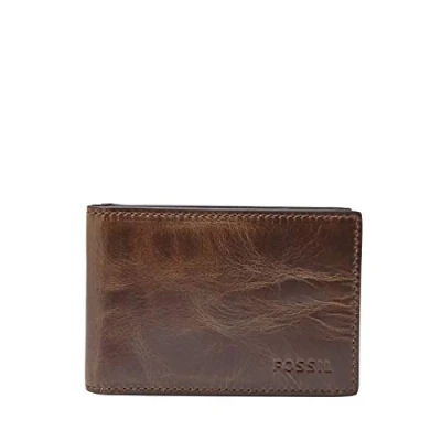 Immagine di Fossil Derrick Money Clip Portafoglio Bifold Uomo, Marrone, Taglia unica
