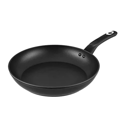 Immagine di Venga! Padella da 28 cm, Rivestimento Antiaderente, Lavabile in Lavastoviglie, Fondo a Induzione Turbo, Manico Ergonomico Soft Touch, Nero/Argento, VG PAN 3002