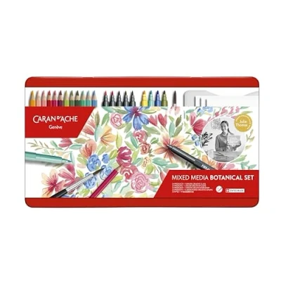 Immagine di Caran d`Ache Mixed Media Botanical Set 24 pezzi by Julie Thomas 3000.123