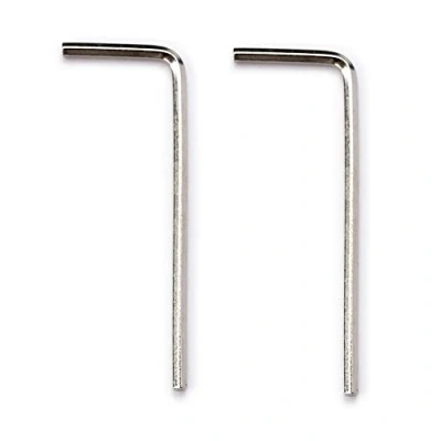 Immagine di Musiclily Basic Metrico 2mm Chiave a Brugola in Acciaio per Manopole Chitarra con Set di Viti, Nichel (Set 2)