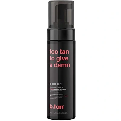 Immagine di b.tan Autoabbronzante Malto Scuro Too Tan to Give A Damn Veloce, 1 ora Di Mousse Abbronzante Senza Sole, 200ml