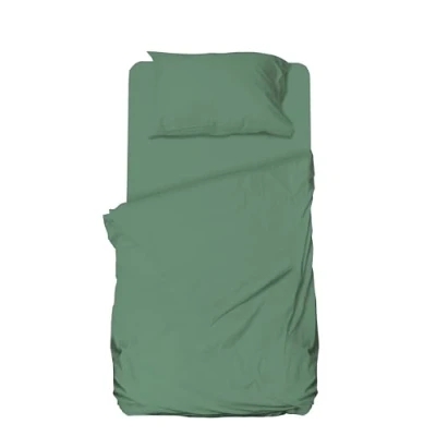 Immagine di hermet Set Lenzuolo Una Piazza e Mezza Microfibra, Salvia, Completo Letto, Sopra, Con Angoli, Federa, Winner