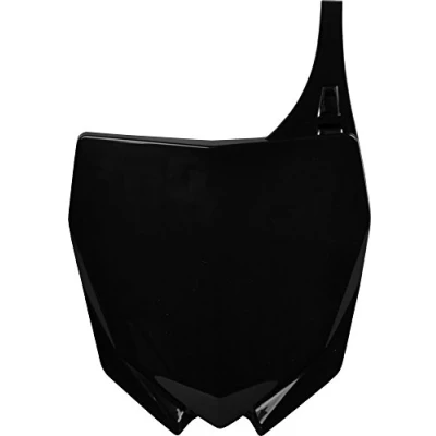 Immagine di POLISPORT 8678400002 Tabella portanumero replica OEM realizzata in plastica lucida resistente e durevole compatibile con le moto Yamaha colore nero