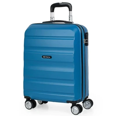 Immagine di ITACA Set Valigie Rigide Offerte. Valigia Grande Rigida, Media Rigida e Bagaglio a Mano. di con Lucchetto Combinazione TSA T71615, Blu