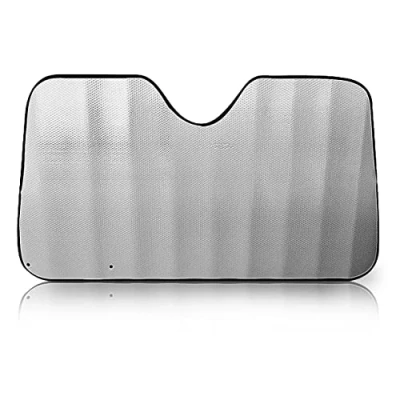 Immagine di LEIVESTE Parasole Auto Parabrezza, Interno Pieghevole Con Chiusura Clip, Coprisole Contro i Raggi UV, per Macchina (Medium (70x130cm))