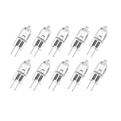 Immagine di ShuoHui Confezione da 10 lampadine alogene tipo JC, luce bianca calda, G4, 12 V, 5 W