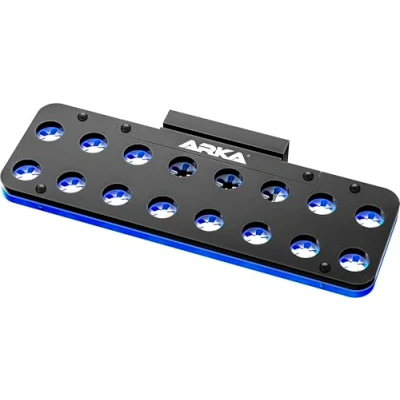 Immagine di ARKA myREEF® Frag Rack 16 Fori Porta Coralli per Ogni Acquario Marino vetri di Spessore Fino a 12 mm Diametro Circa 15 Fusibili in Silicone