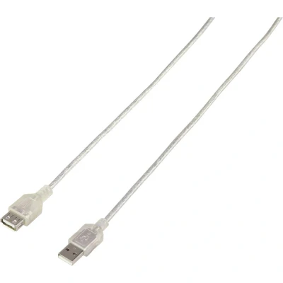 Immagine di Renkforce Cavo USB 2.0 Spina A, Presa A 3.00 m Trasparente RF 4538152