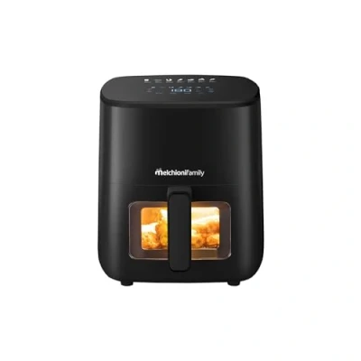 Immagine di Melchioni Family Marianna New, Friggitrice ad Aria 5L, Compatta, Touch Display, 7 Programmi, Antiaderente, Timer 60 Min, Temperatura 80 200C, Controllo Cottura Senza Aprire lo Sportello