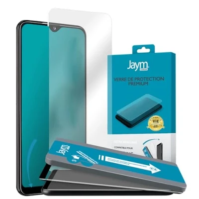 Immagine di JAYM Vetro di protezione premium per Apple iPhone 14 Pro Piatto 2.5D Garantito a vita rinforzata 9H Ultra resistente Asahi Applicatore su misura incluso