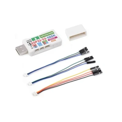 Immagine di ESP32 S3 GEEK Scheda di Sviluppo Basata su S3R2 Controller Chip, Supporto WiFi 2.4GHz e BLE 5, con Display LCD da 1.14 pollici a 65K Colori, Porta USB A, 16MB Flash &amp; 2MB PSRAM