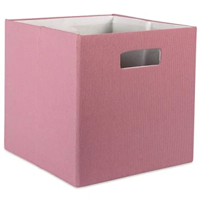 Immagine di DII Contenitore pieghevole in tessuto rigido per vivai, uffici e organizzazione domestica, 33 x cm, colore: Rosa