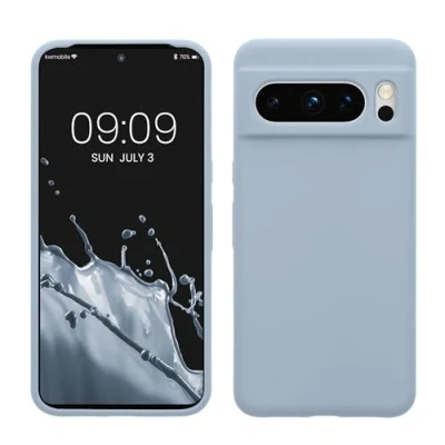 Immagine di kwmobile Cover per Google Pixel 8 Pro Custodia Back Case Smartphone in Silicone TPU Protezione Gommata blu chiaro matt