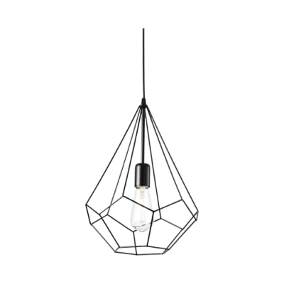 Immagine di Ideal lux, lampada a sospensione, AMPOLLA sospensione E27 ⌀350mm dimmerabile nero 148502 (E27)