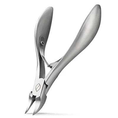 Immagine di FERYES Tagliaunghie per Unghie Spesse, Funghi o Incarnite Heavy Duty 4R13 in Acciaio inox Tronchesino Unghia Ingrossate Uomini,Donne, Anziani, Adulti,FL N200, Argento