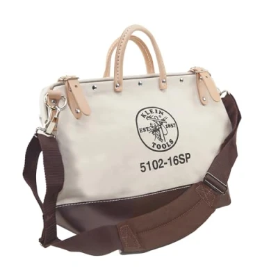 Immagine di Klein Tools 5102 16SP Deluxe Canvas Tool Bag, 13 Pockets, 16&quot; x 6&quot; 14&quot;