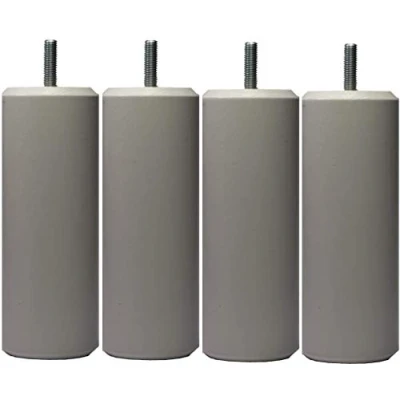 Immagine di Margot Caméléon Cilindro Set di 4 Piedi Rete, Legno, Bianco, Solo, 7 x 20 cm, unità