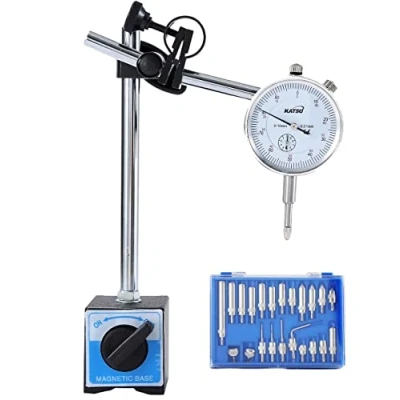 Immagine di KATSU Cadran Indicateur DTI 0 10 mm avec Base Magnétique et 22 Pezzi Set di Punti Indicatori, Outils de Mesure Haute Précision 40111965