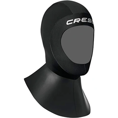 Immagine di Cressi Bala Hood, Cappuccio per Immersioni in Neoprene 5mm con Girocollo Maggiorato Uomo o Donna, Nero, S/2 3