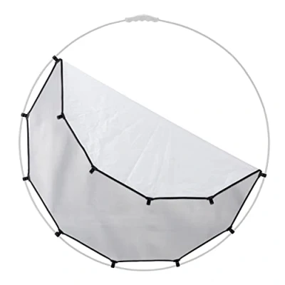 Immagine di Manfrotto HaloCompact Plus Cover 98 cm Riflettore Circolare Reversibile Alternativa o di Ricambio: Argento/Bianco LL LR3332