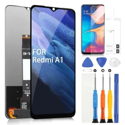 Immagine di LCD Schermo per Xiaomi Redmi A1 / A1+ 220733S​, Display A2 A2+ 6.52 Pollici, Touch Screen Digitizer Ricambio Assembly + Riparazione Kit (Nero)