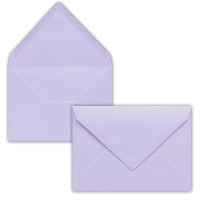 Immagine di Paper24 50 buste per lettere, formato B6, 17,5 x 12,5 cm, con chiusura a linguetta appuntita, 120 g/m², matrimoni, biglietti di auguri e inviti