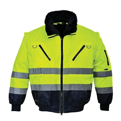 Immagine di Portwest PJ50 Giacca Pilot 3 in 1 ad Alta Visibilità, Giallo/Navy, M