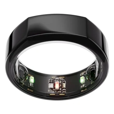 Immagine di Oura Ring Gen3 Heritage Misura 11, Black Monitora sonno, frequenza cardiaca e fitness Batteria fino a 7 giorni Compatibile con iOS/Android Provalo il kit di misurazione