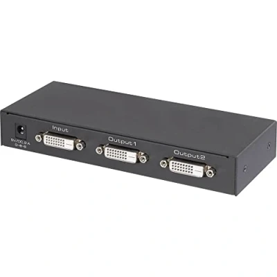 Immagine di Renkforce 2 Porte Distributore, splitter DVI Predisposto Ultra HD 3840 x 2160 Pixel Nero