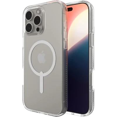 Immagine di ZAGG Crystal Palace Snap Grafene Back Cover Trasparente Magnetico Apple iPhone 16 Pro Max