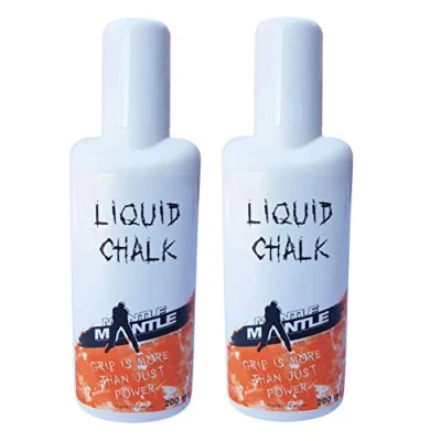 Immagine di Mantle Liquid Chalk 200 ml 2 Pack Magnesite liquida per Bouldering Ginnastica Pesi Pole Arrampicata Liquido