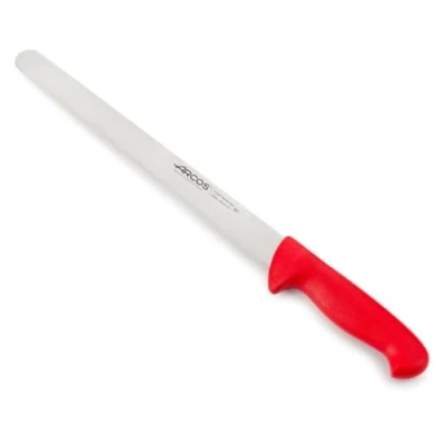 Immagine di Arcos Serie 2900 Coltello Prosciutto Lama Acciaio Inossidabile Nitrum 300 mm Manico Polipropilene Colore Rosso