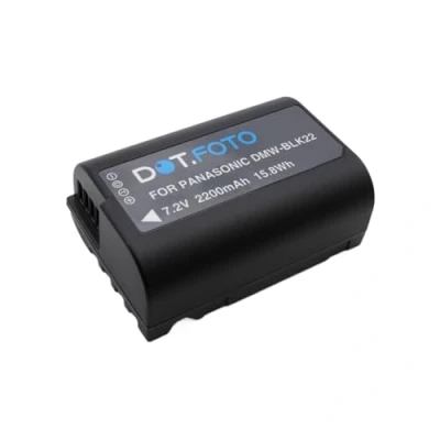 Immagine di Dot.Foto DMW BLK22 Premium 7.2v / 2200mAh Batteria Ricaricabile per Panasonic Lumix DC S5, S5II, S5IIX, G9II, GH5II, GH6