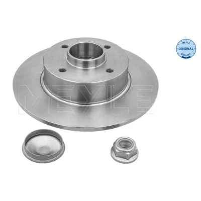 Immagine di MEYLE 16 15 523 4114 Disco freno Assale posteriore 240 8 4 100 pieno con cuscinetto ruota integrato, anello sensore ABS RENAULT: CLIO 3, MEGANE 2