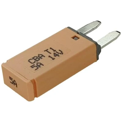Immagine di Hansor CBA1 0514 Interruttore automatico fusibile piatto standard 5 A Marrone 1 pz.