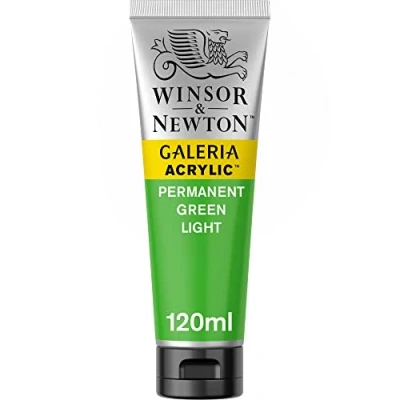 Immagine di Winsor and Newton Galeria Colore Acrilico Verde Chiaro Permanente 120 ml (Confezione da 1)