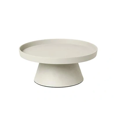 Immagine di broste Copenhagen Holger 71177621 Piastra per candela, in alluminio, colore: sabbia, dimensioni: 24 x 11 cm